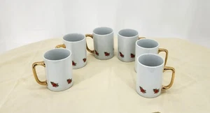  Hand Made Christmas Mugs Vintage6 Piece Set - Picture 1 of 3