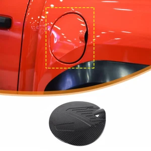 Fits Toyota Tacoma 2024 2025 Carbon fiber Oil Fuel Filler Cap Gas Tank Lid Trim - Foto 1 di 9