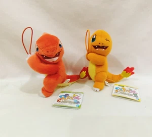 Pokemon CHARMANDER & CHARMELEON 6" Plush Doll Set Banpresto BANDAI SPIRITS H/Tag - Picture 1 of 12