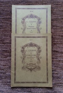 RARE 2-LOT VINTAGE Carl Czerny for Piano: No. 22 Technics, No. 273 Velocity - Picture 1 of 11