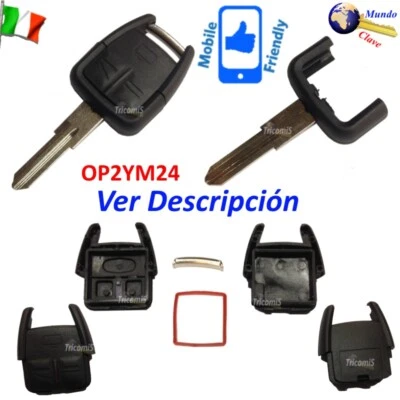 Mando SHELL Llave Carcasa OP2YM24 3 Botones para OPEL Meriva Omega Vectra Signum - Imagen 1 de 4