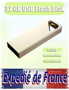 Netac Clé USB 2.0 en métal couleur Argent, 32 Go, mini clé USB - Photo 1/10