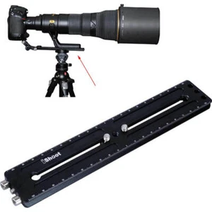 Placa de liberación rápida de 22 cm para cámara trípode cabeza esférica teleobjetivo zoom soporte para lentes - Imagen 1 de 73