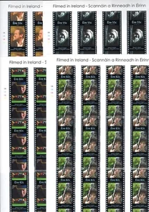 2008 Ireland Filmed in Ireland Commemorative Stamp Sheetlet Plate 1A1A1A1A MNH - Picture 1 of 5