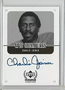 CHARLIE JOINER 1999 UD CENTURY LEGGENDE EPICHE FIRME AUTOGRAFO CERTIFICATO - HOF - Foto 1 di 1