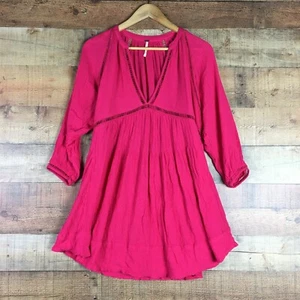 Mini Vestido Free People Go Ligeramente Caliente Rosa Columpio Hada Boho Dollcore Para Mujer XS - Imagen 1 de 14