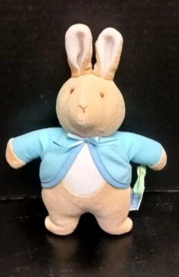 Vintage Eden Peter Rabbit Baby Plush Rattle Stuffed Animal 9" EUC - Image 1 of 4