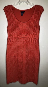 Vestido Max Edition Naranja Volantes Mangas Cortas GRANDE 10-12 Pull-On Elástico - Imagen 1 de 6