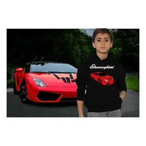 sharerghini kids hoodie/sharerghini hoodie/Red sharerghini /share the love car - Picture 1 of 4