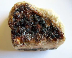 Citrine Geode natural crystal ornament 95mm LUCK WEALTH SUCCESS - Picture 1 of 7