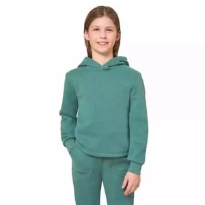 Mondetta Girls Size Small 7/8 Green Fleece Hoodie Sweatshirt NWT - Picture 1 of 5