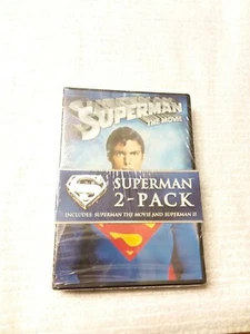 NIB! Superman DVD's 2 Pack Includes Superman The Movie And Superman II - Imagen 1 de 2