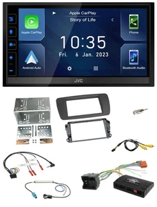 JVC DAB Bluetooth Lenkrad USB 2DIN Autoradio für Seat Ibiza 08-15 tuam grey - Bild 1 von 12