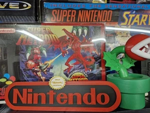 Nintendo logo quality sign video game accessory shelf not switch super nintendo - Picture 1 of 3