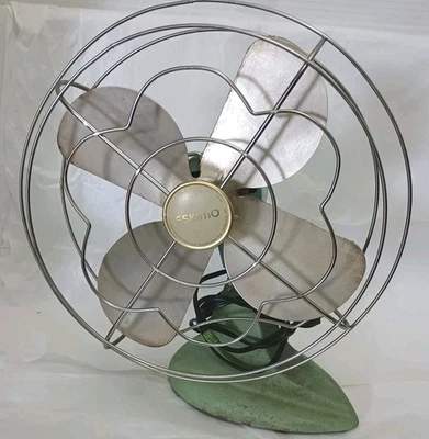 Eskimo 10103 Vintage~ Fan Aqua Blue Works Fan 13" Tall~ Needs some Adjustments  - Image 1 of 4