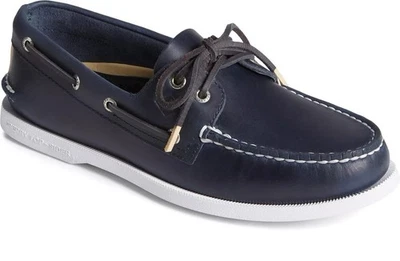 NEW Mens SPERRY Authentic Original A/O 2-Eye Pullup Shoe STS24247 Navy 12 WIDE - Image 1 of 4
