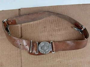 Cintura e fibbia vintage in pelle Boy Scouts Canada - Foto 1 di 9