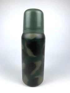 Contenitore bevande termiche vintage Nippon Sanso Thermos mimetico esercito caccia - Foto 1 di 11
