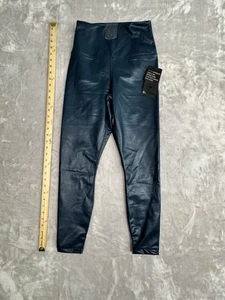 NWT 90 Degree by Reflect Arctic Navy Faux Leather Legging Size Medium - Picture 1 of 9