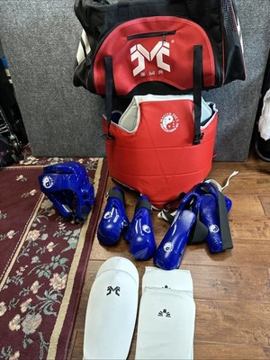BMA Adult XL Taekwondo Sparring gear Says Master Pae’s Elbow/hand Pads Are Large - Image 1 of 4