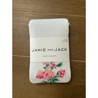 NWT Janie and Jack floral tights 2T to 3 - Image 1 of 4