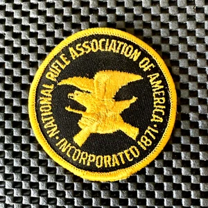 NRA NATIONAL RIFLE ASSOCIATION OF AMERICA INCORPORATED 1871 SEW ON PATCH 3" - Picture 1 of 2