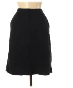 THEORY Rock Gr. 6 schwarz Bleistift gerade Taschen klassischer Anzugrock Seide Büro - Bild 1 von 4