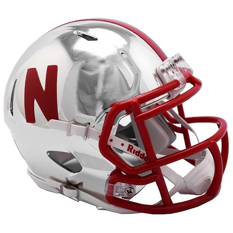 Nebraska Cornhuskers Chrome Speed Mini Helmet New In Box 11890 Cover
