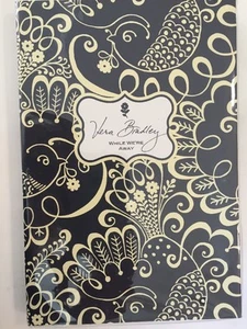Vera Bradley While We're Away Note Pad Babysitter's Book Twirly Birds Navy Blue - Picture 1 of 10