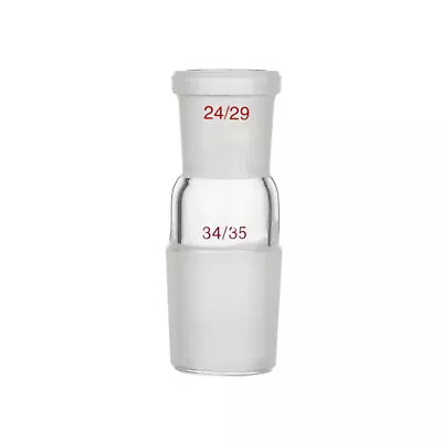 Lab Glass Reducing Adapter From 34/35 to 24/29 Chemical Laboratory Glassware - Image 1 of 4