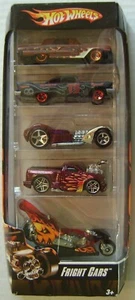 Hot Wheels, Fright Cars, 5 Car Set, Die Cast Cars, 2007 Edition. - Picture 1 of 2
