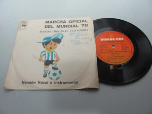 Banda Original Columbia – Marcha Oficial Del Mundial '78 Band  Vinyl, 7", 45 RPM - Picture 1 of 6