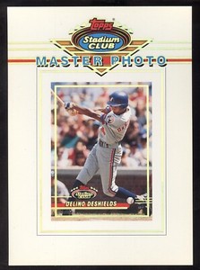 DELINO DESHIELDS 1993 Topps Stadium Club Master Photo 5" x 7" MONTREAL Expos MLB