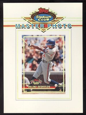 DELINO DESHIELDS 1993 Topps Stadium Club Master Photo 5" x 7" MONTREAL Expos MLB - Image 1 of 2