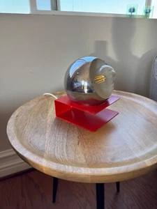 Retro Space Age Lamp / Red desk lamp 1970s / Table Lamp Mid Century Modern - Picture 1 of 10