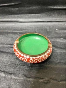 Vintage Cloisonné Copper Enameled Ashtray - Picture 1 of 8