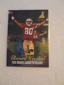 1995 Pinnacle Zennith Edition JERRY RICE 1994 RECORD BREAKER Football Card Z98 - Picture 1 of 2