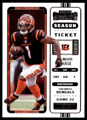 2022 Panini Contenders Ja'Marr Chase Football Cards #18 - Image 1 of 2