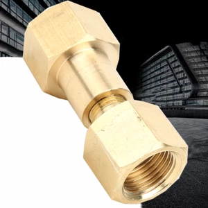 Brass CGA-320 To CGA-580 Cylinder Adapter For CO2 Tank To Argon Regulator UTS - Picture 1 of 7