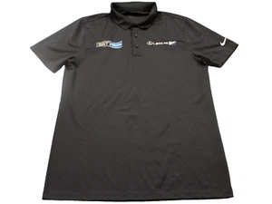 Nike Golf Polo Shirt Medium Black Lightweight Lexus Embroidered 3 GT Racing - Picture 1 of 7