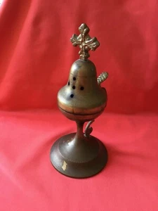 Hand Hammered vintage 1960’ catholic incense burner brass Rome Italy - Picture 1 of 10