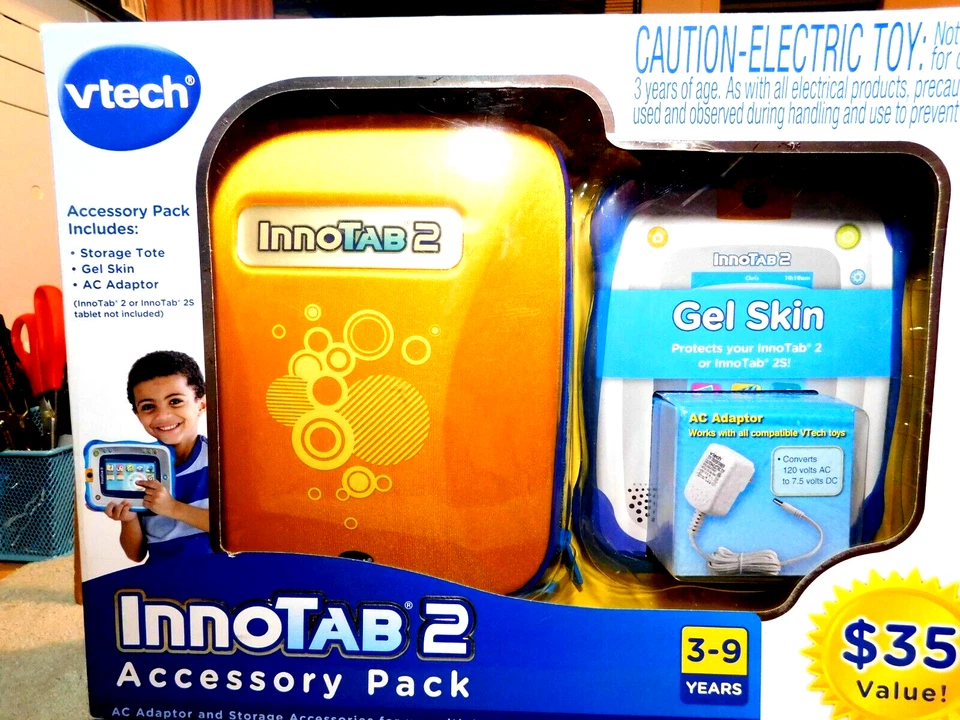 VTech~InnoTab 2 Accessory Pack For Ages 3-9 Years w/AC Adapter NEW!! - Image 1 of 4