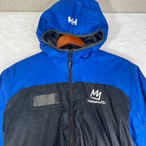 Helly Hansen Jacket Men's XL Hooded Insulated Puffer Blue Mammoth Recco Coat - Picture 1 of 24
