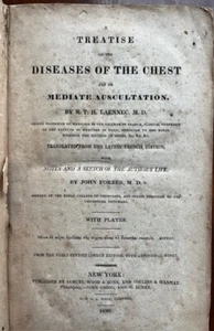 1830 Treatise Diseases of the Chest Mediate Auscultation Laennec Medical History - Picture 1 of 11