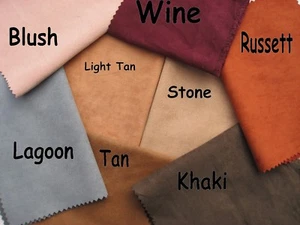 New FAUX SUEDE 100% Polyester 150CM curtains/cushion/craft/occasional upholstery - Picture 1 of 2