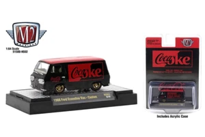 M2 Machines 1:64 Coca-Cola 1966 Ford Econoline (Black with Red Roof) 51500-HS02 - Picture 1 of 1