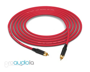 Cable cuádruple Mogami 2534 | Anfenol negro RCA a RCA | Rojo 12 pies 12 pies 12' - Imagen 1 de 1