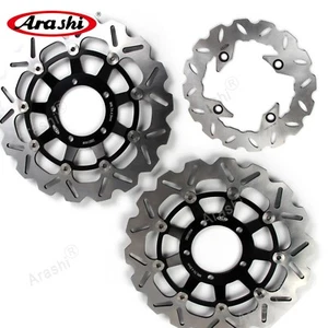 per Triumph Street Triple 675 2007-2012 Arashi Disco freno anteriore posteriore - Picture 1 of 9
