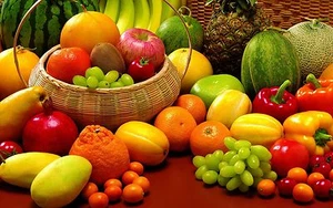 Obst Gemüse Küche Gesundheit 3D Fenster Wand Ansicht Aufkleber Vinyl Poster 374 - Bild 1 von 1