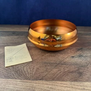 Vintage Coppercraft Massives Kupfer Schüssel Pflanzgefäß 6,5" Durchmesser x 2,5" Höhe - Bild 1 von 8